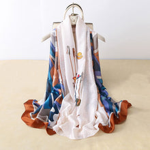 Charger l'image dans la galerie, GRAND FOULARD EN SATIN SOIE