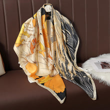 Charger l'image dans la galerie, Nos foulards LJS se déclinent sous différents styles, ils sauront mettre en lumière votre style.
Matière : Nous utilisons du véritable satin pour nos foulards.
Dimensions : L 110 x L 110cm
Livraison rapide : Nous proposons une livraison rapide partout